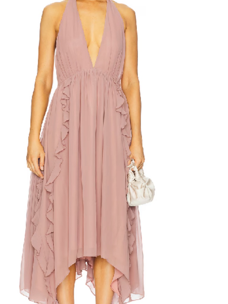 Nwot Tularosa Livia Midi Dress In Mauve Size: S